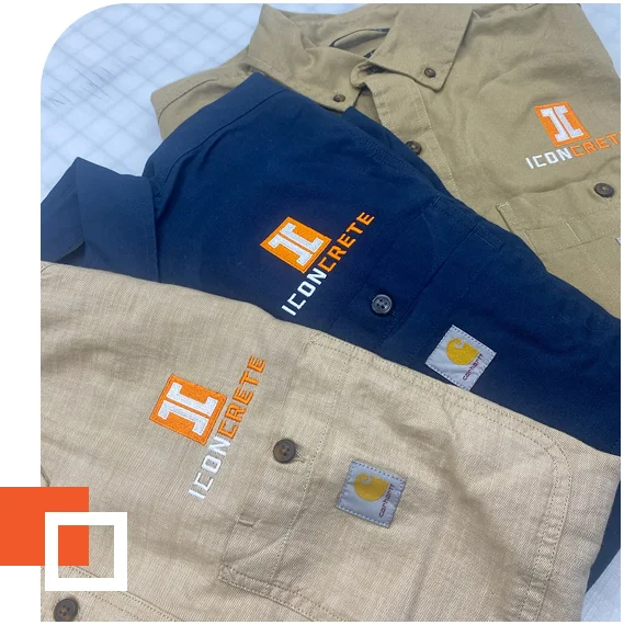 Custom embroidered work shirts